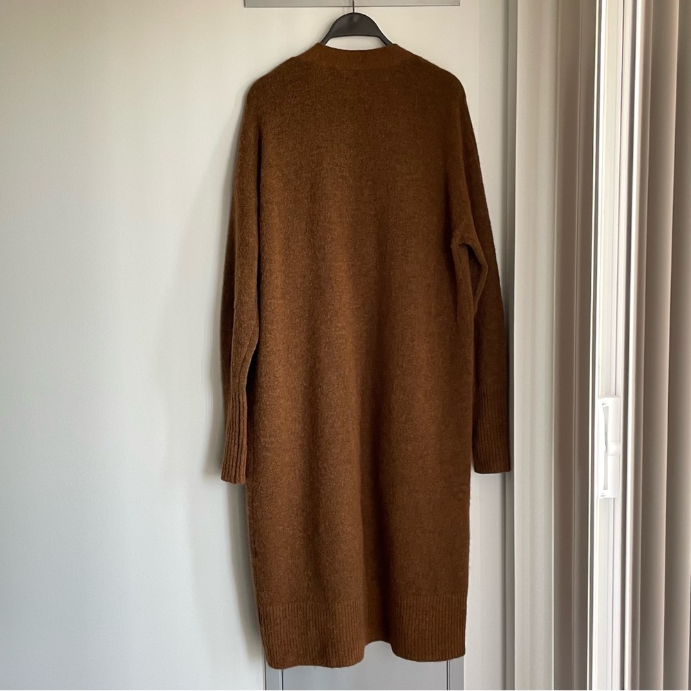 ARITZIA WILFRED FREE Brown Alpaca and Wool Mix Cardigan - Picture 4 of 8